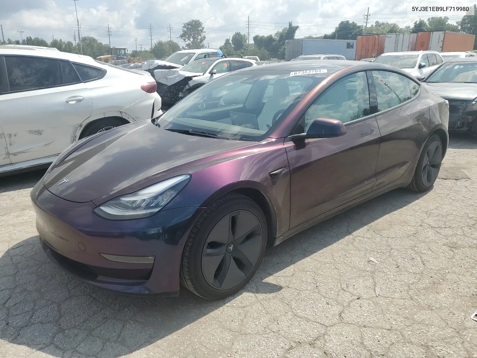 5YJ3E1EB9LF719980 2020 Tesla Model 3