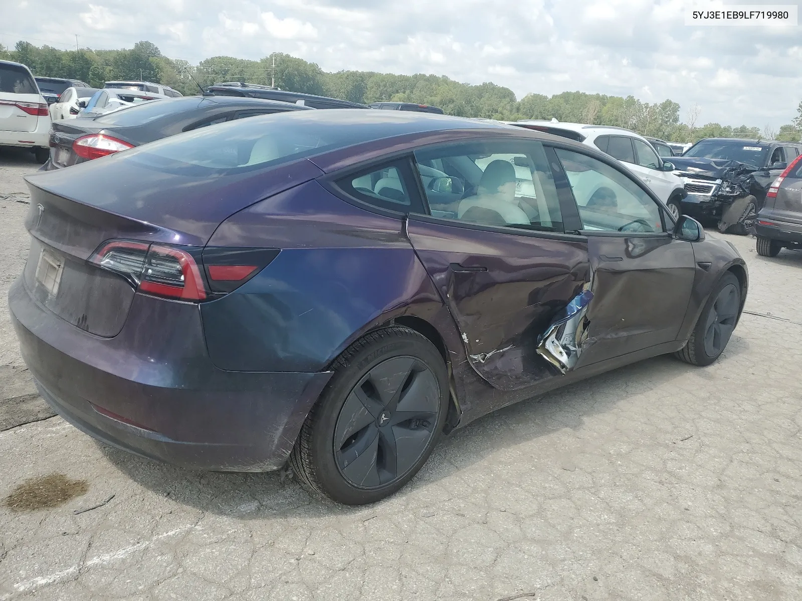 5YJ3E1EB9LF719980 2020 Tesla Model 3