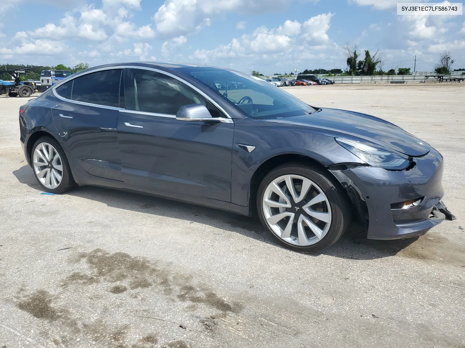 2020 Tesla Model 3 VIN: 5YJ3E1EC7LF586743 Lot: 67768134