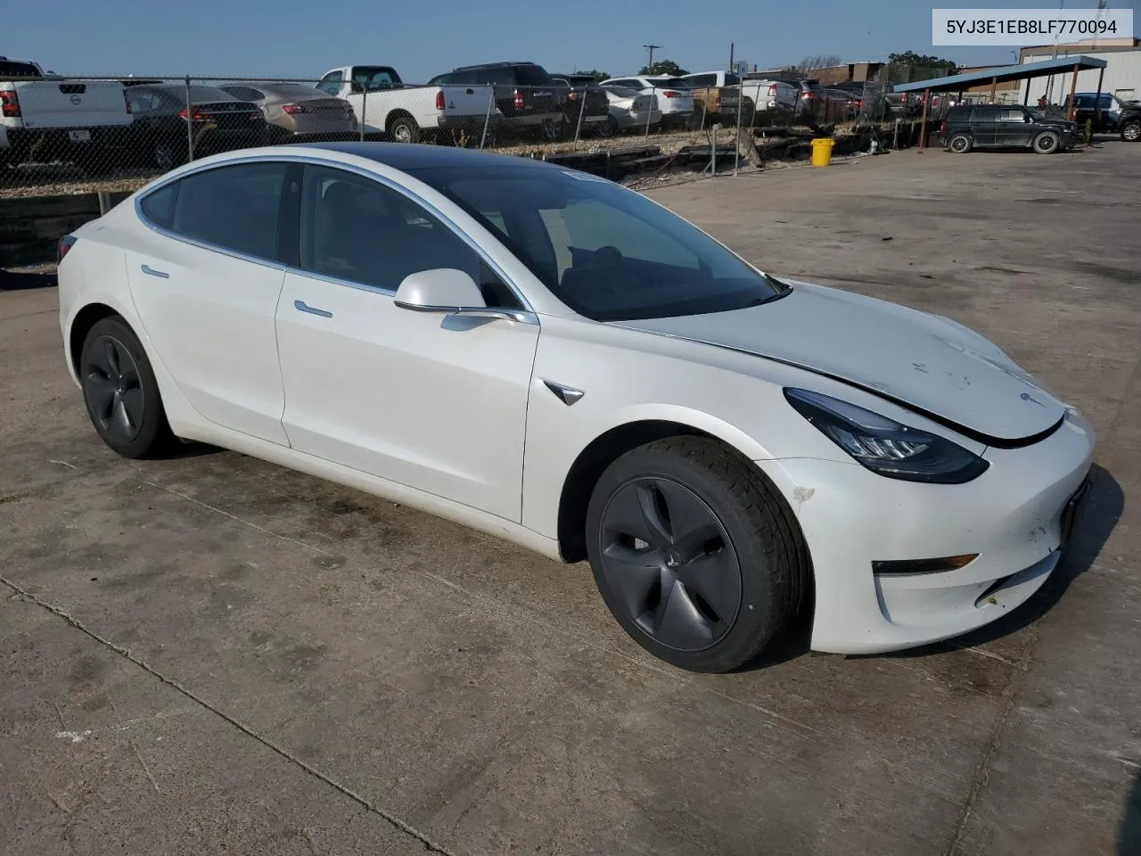 2020 Tesla Model 3 VIN: 5YJ3E1EB8LF770094 Lot: 68010004