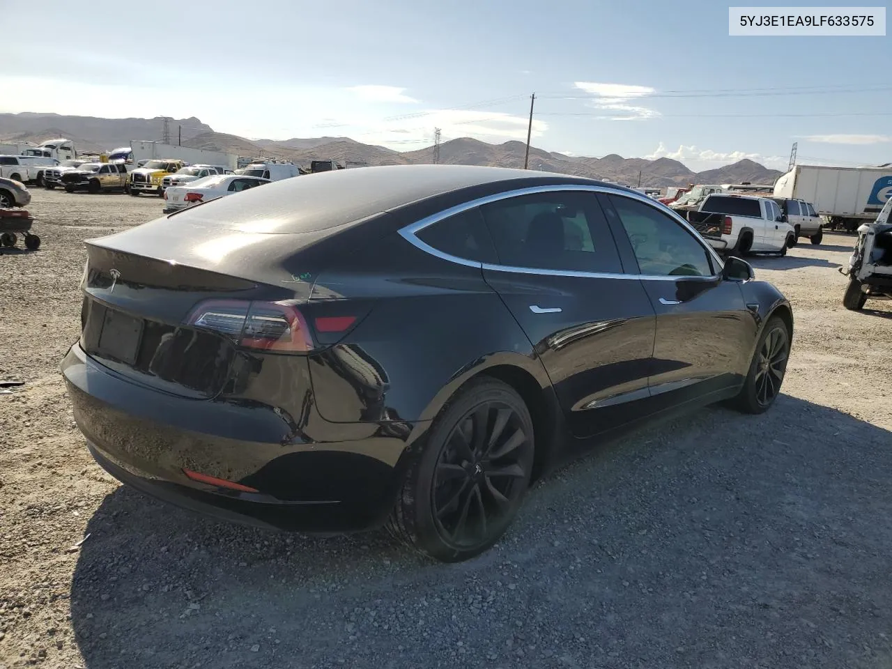 2020 Tesla Model 3 VIN: 5YJ3E1EA9LF633575 Lot: 68438504