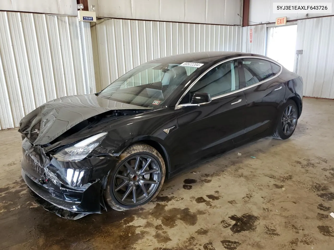 5YJ3E1EAXLF643726 2020 Tesla Model 3