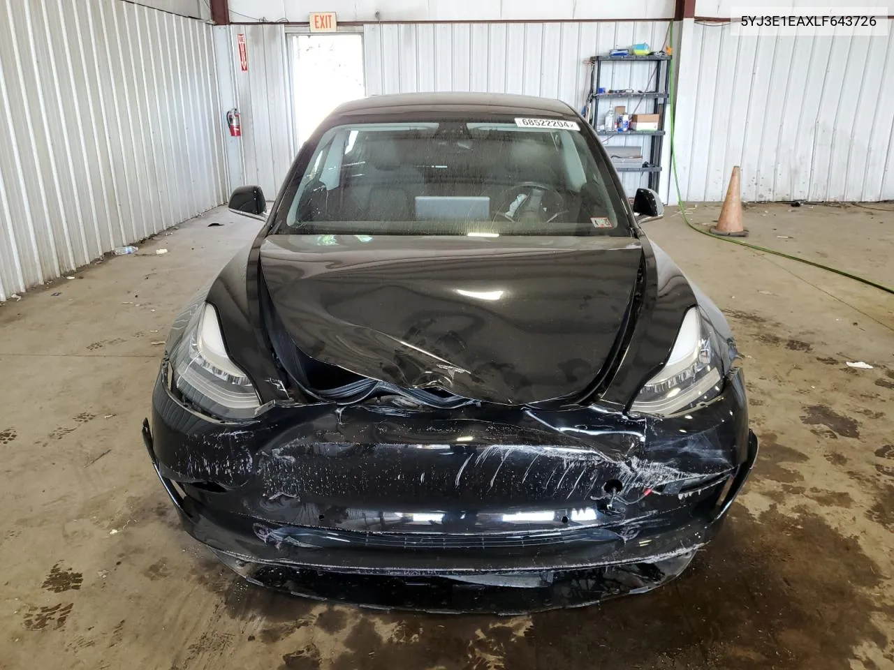 2020 Tesla Model 3 VIN: 5YJ3E1EAXLF643726 Lot: 68522204