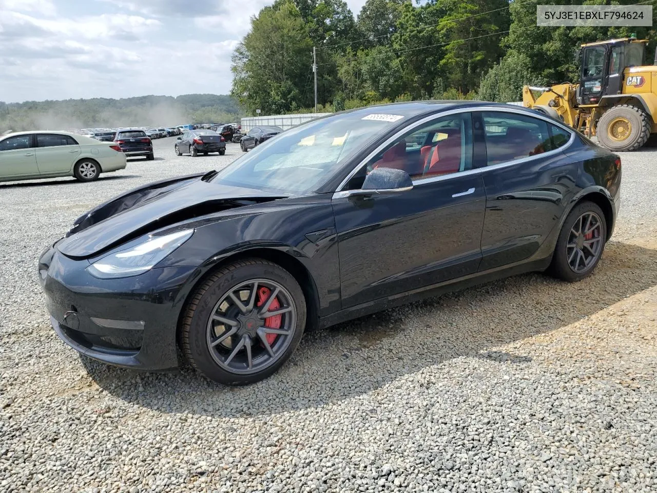 2020 Tesla Model 3 VIN: 5YJ3E1EBXLF794624 Lot: 68550374