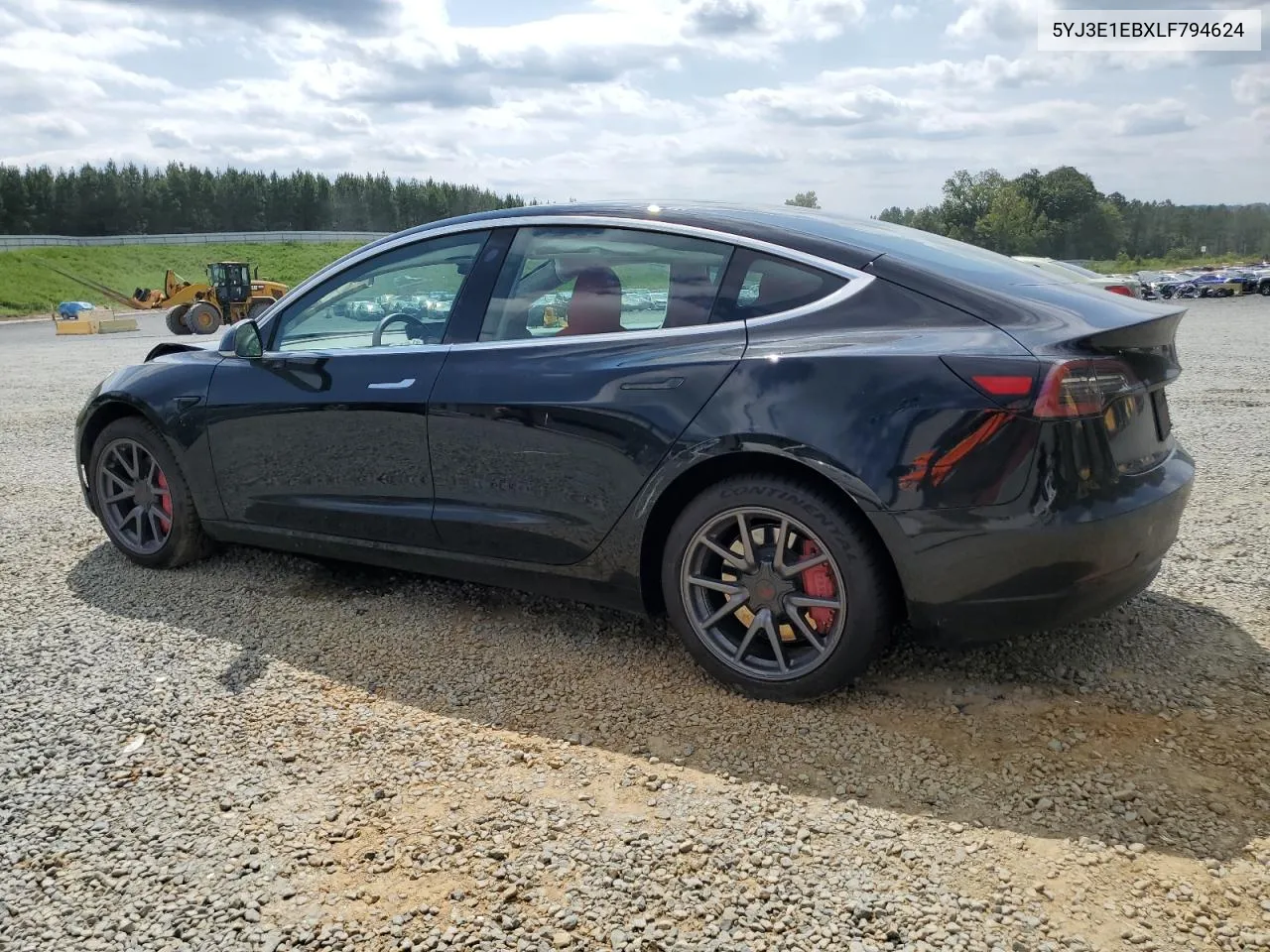 2020 Tesla Model 3 VIN: 5YJ3E1EBXLF794624 Lot: 68550374