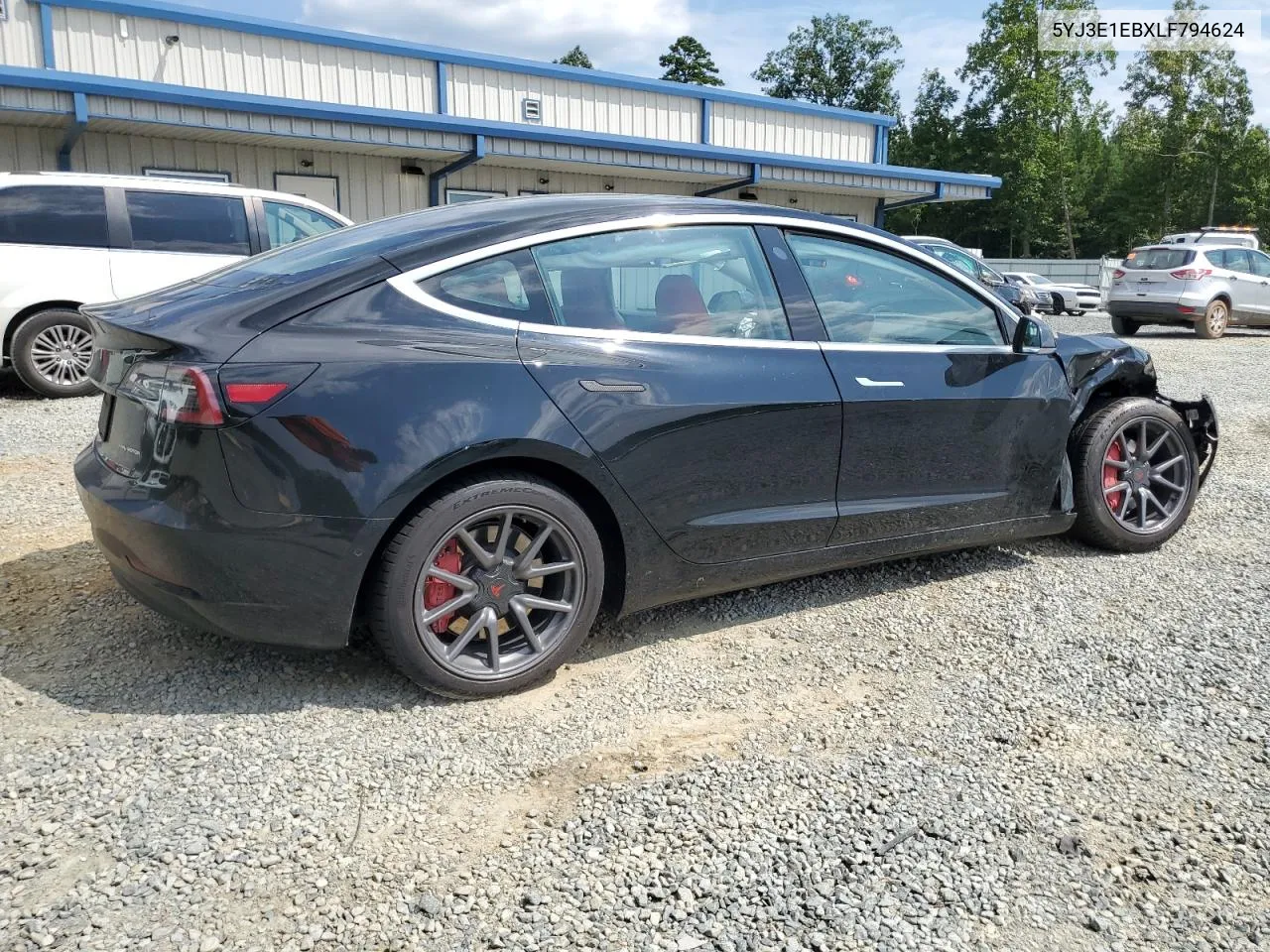 2020 Tesla Model 3 VIN: 5YJ3E1EBXLF794624 Lot: 68550374