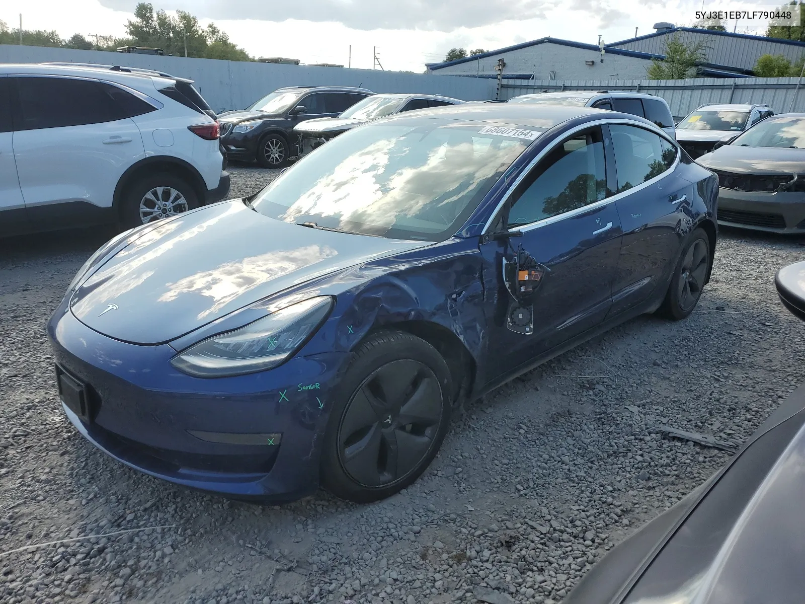 5YJ3E1EB7LF790448 2020 Tesla Model 3