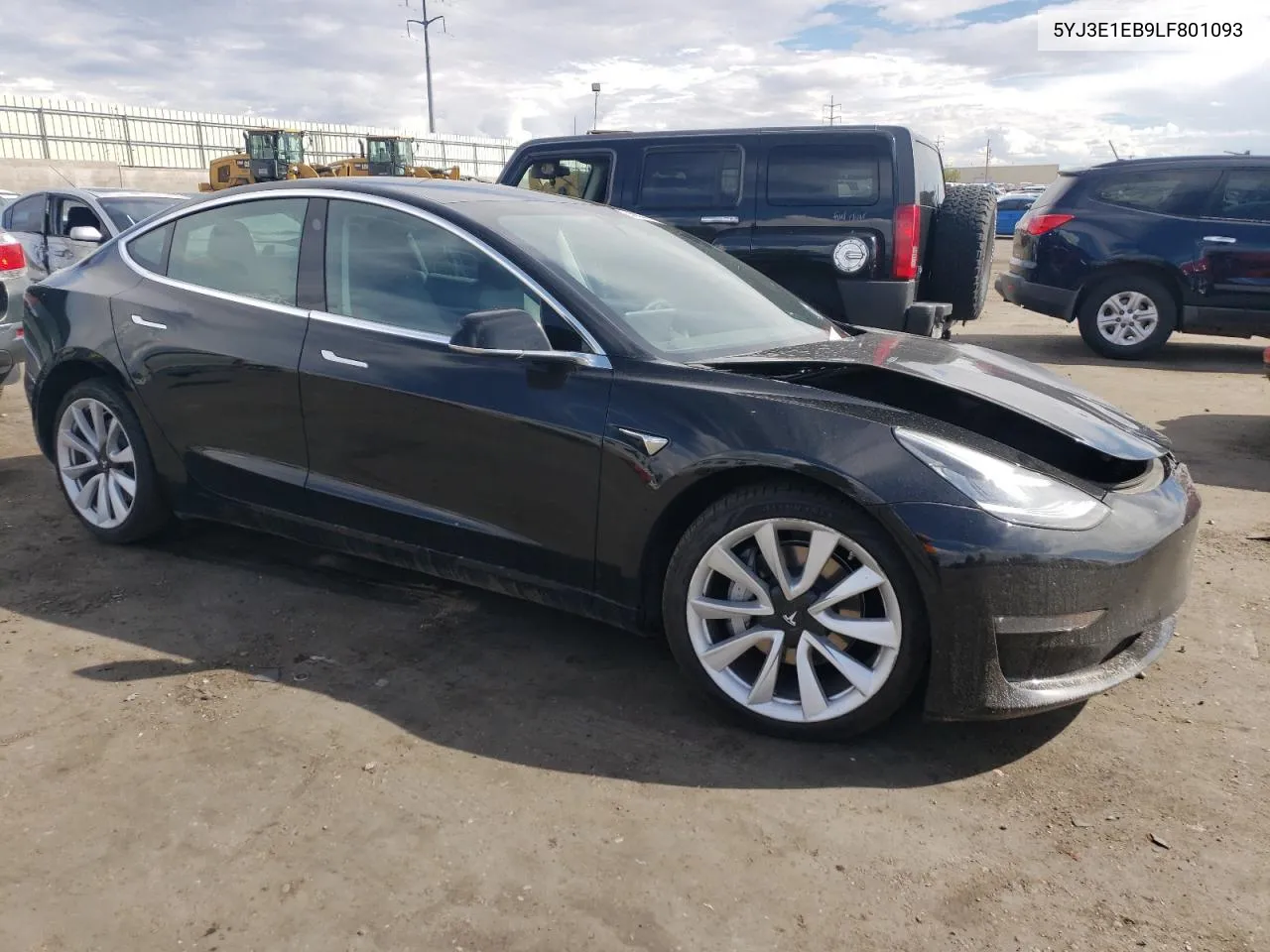 2020 Tesla Model 3 VIN: 5YJ3E1EB9LF801093 Lot: 68688414