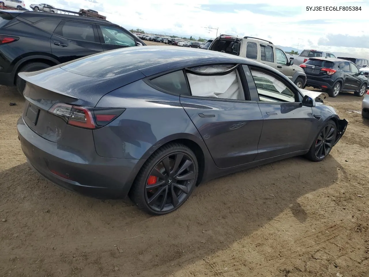 2020 Tesla Model 3 VIN: 5YJ3E1EC6LF805384 Lot: 68762214