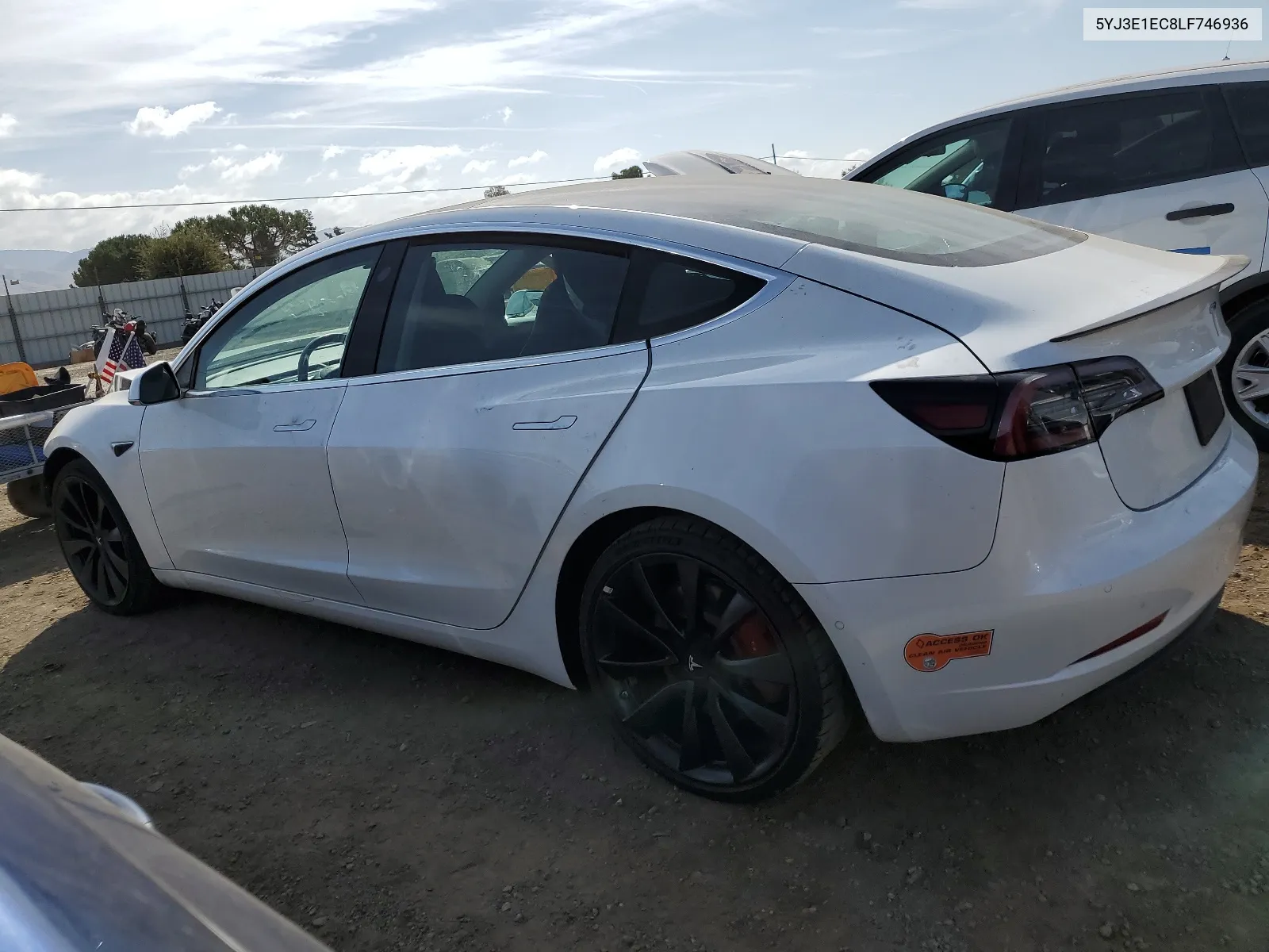 2020 Tesla Model 3 VIN: 5YJ3E1EC8LF746936 Lot: 68825654