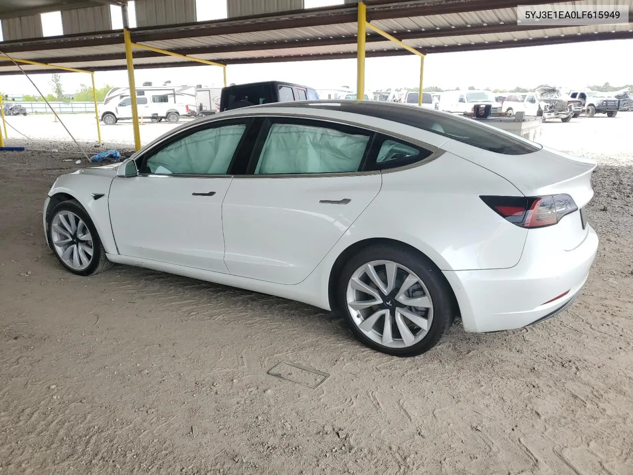 2020 Tesla Model 3 VIN: 5YJ3E1EA0LF615949 Lot: 69031384