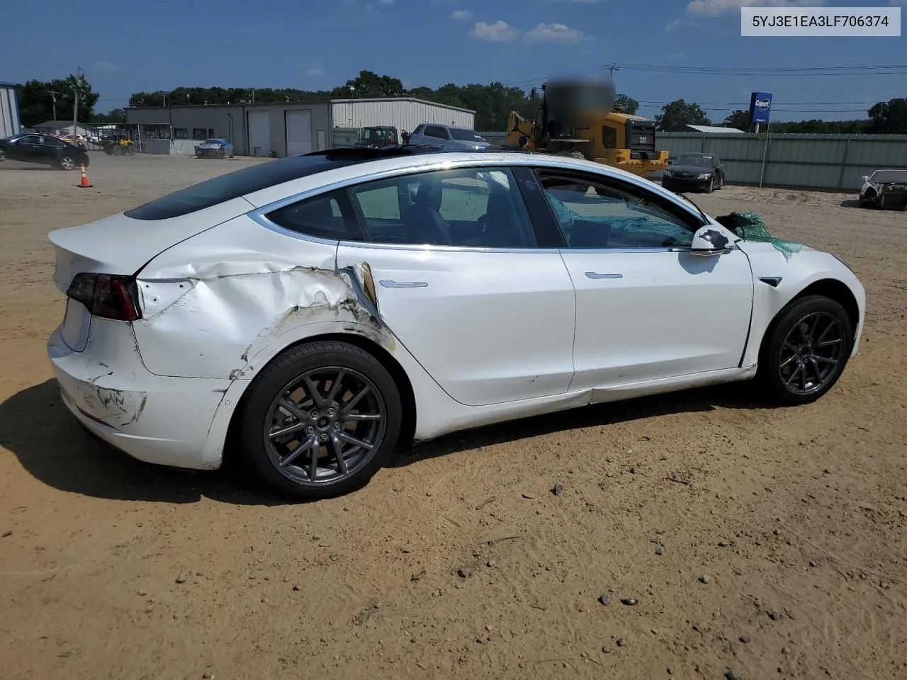 2020 Tesla Model 3 VIN: 5YJ3E1EA3LF706374 Lot: 69227284