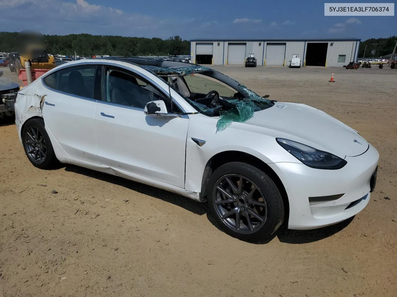 2020 Tesla Model 3 VIN: 5YJ3E1EA3LF706374 Lot: 69227284