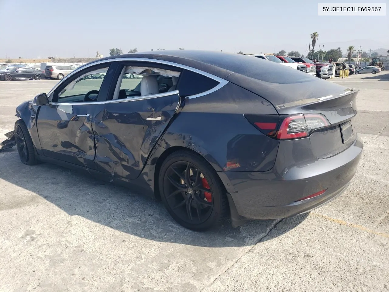 2020 Tesla Model 3 VIN: 5YJ3E1EC1LF669567 Lot: 69501214