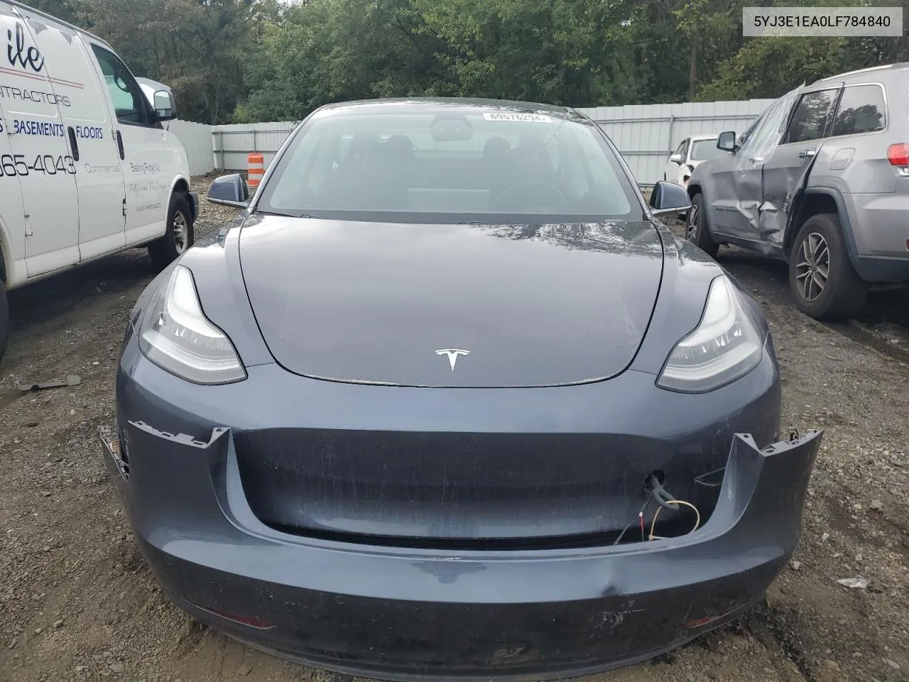 2020 Tesla Model 3 VIN: 5YJ3E1EA0LF784840 Lot: 69576294