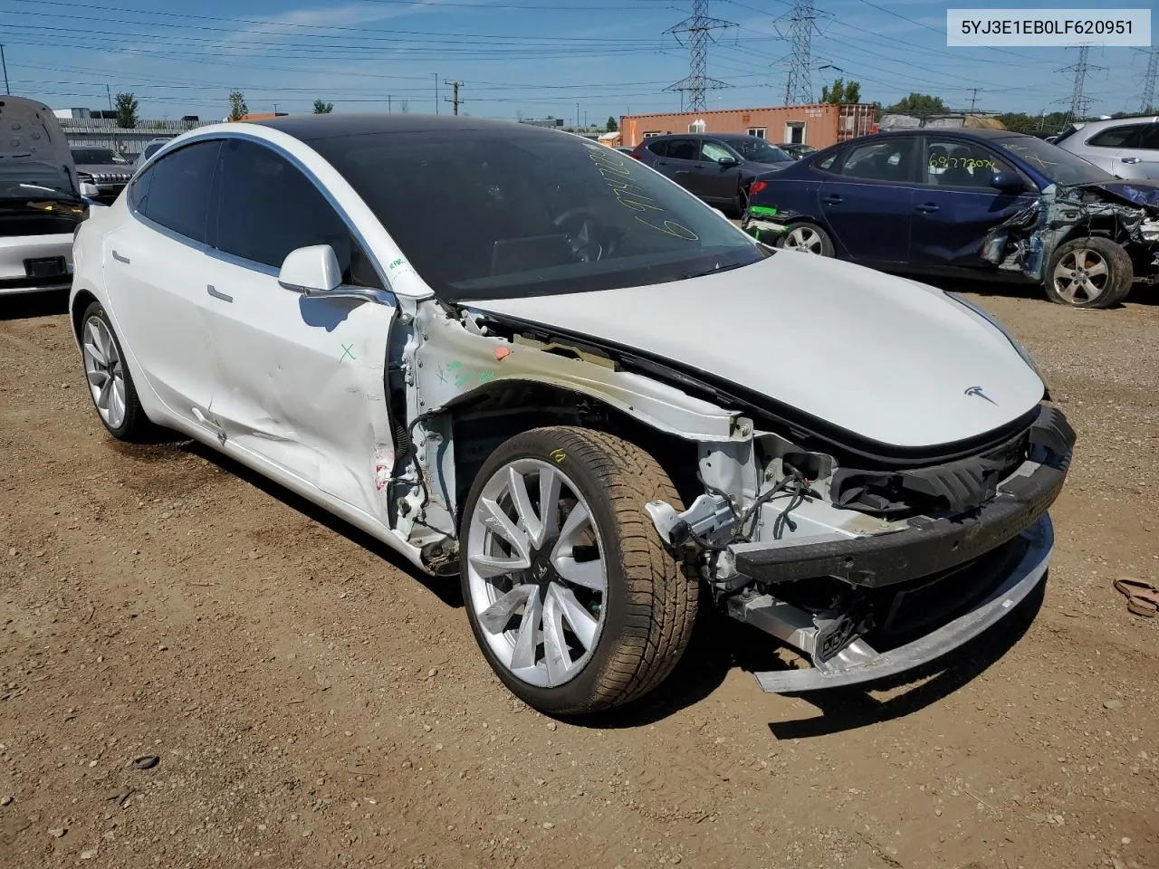 5YJ3E1EB0LF620951 2020 Tesla Model 3