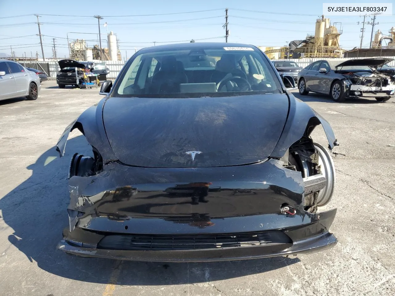 2020 Tesla Model 3 VIN: 5YJ3E1EA3LF803347 Lot: 69810414