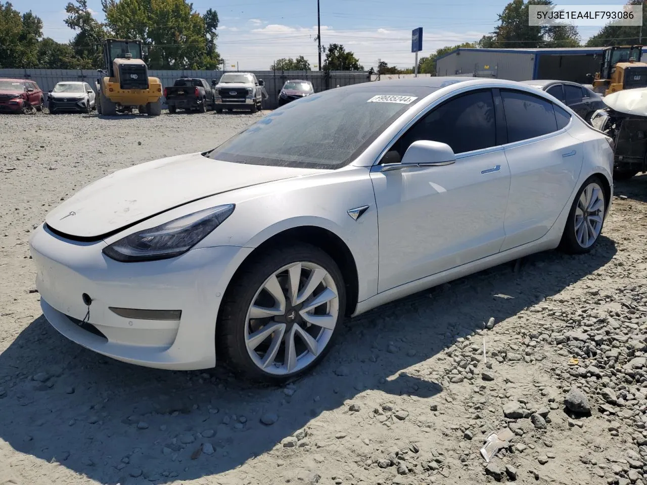 2020 Tesla Model 3 VIN: 5YJ3E1EA4LF793086 Lot: 69935244