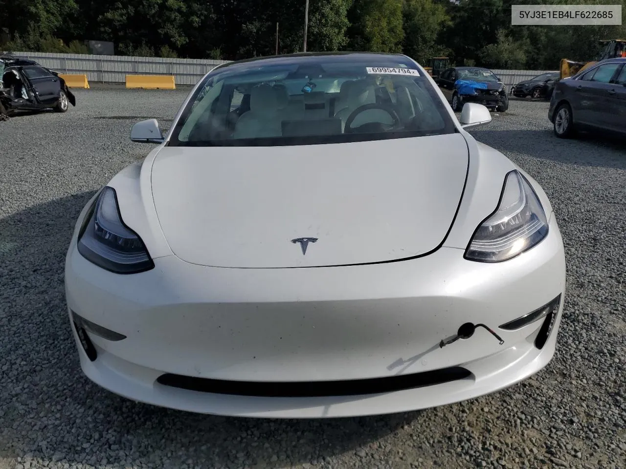 2020 Tesla Model 3 VIN: 5YJ3E1EB4LF622685 Lot: 69954794