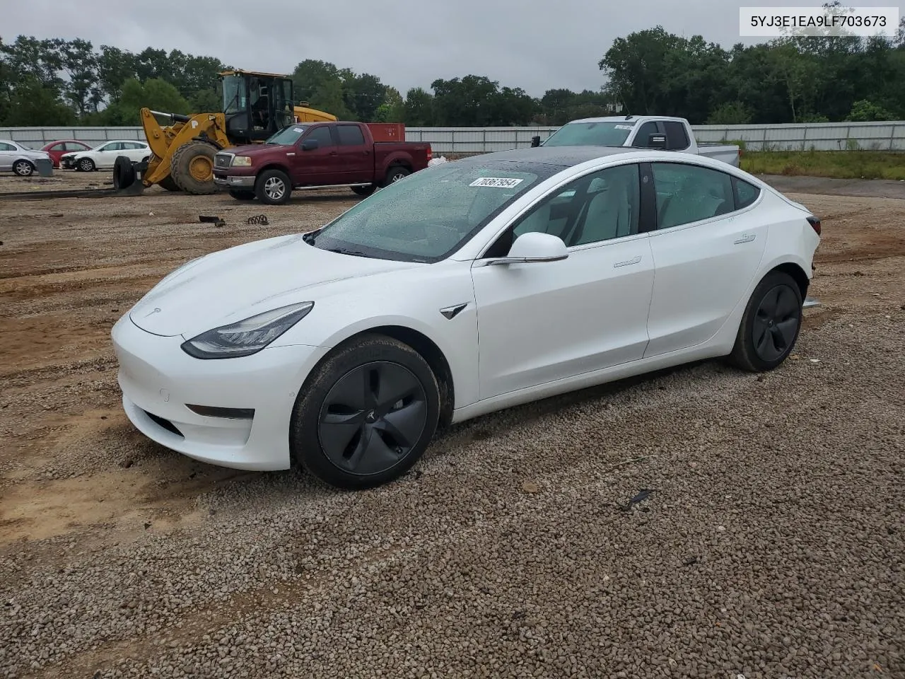 2020 Tesla Model 3 VIN: 5YJ3E1EA9LF703673 Lot: 70367954