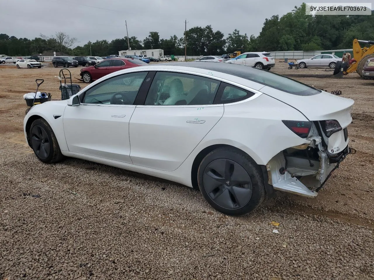 2020 Tesla Model 3 VIN: 5YJ3E1EA9LF703673 Lot: 70367954