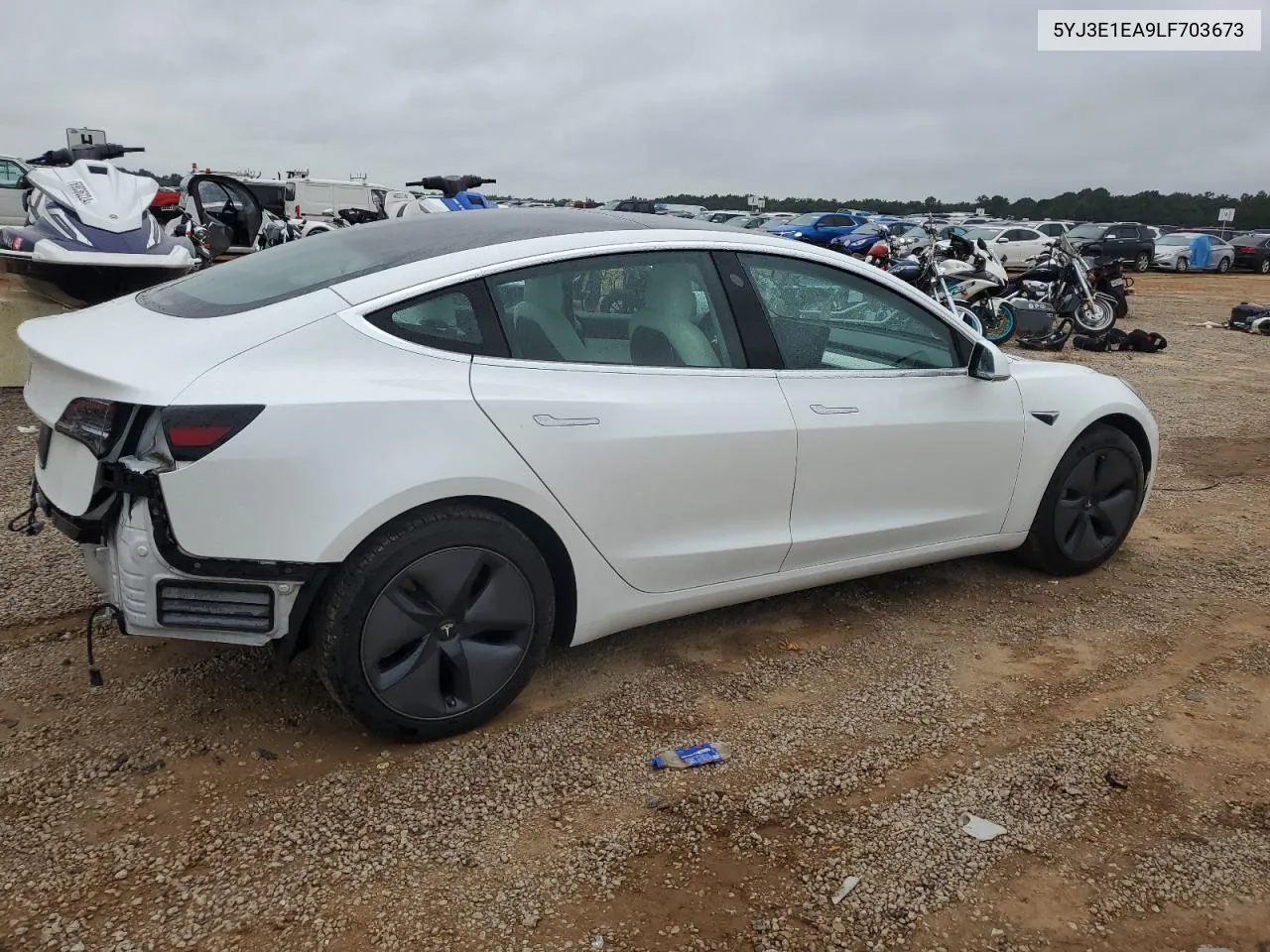 2020 Tesla Model 3 VIN: 5YJ3E1EA9LF703673 Lot: 70367954