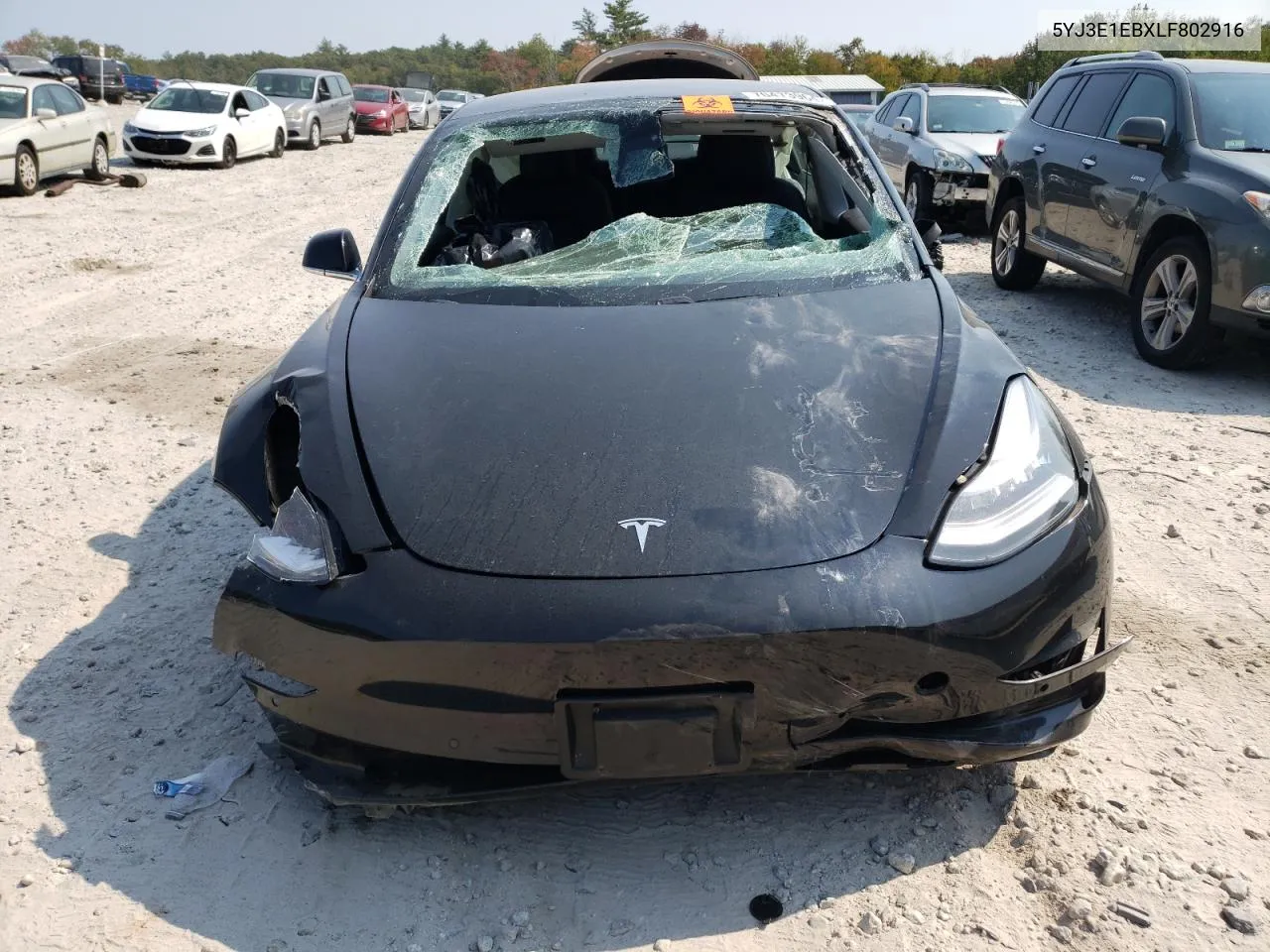 5YJ3E1EBXLF802916 2020 Tesla Model 3