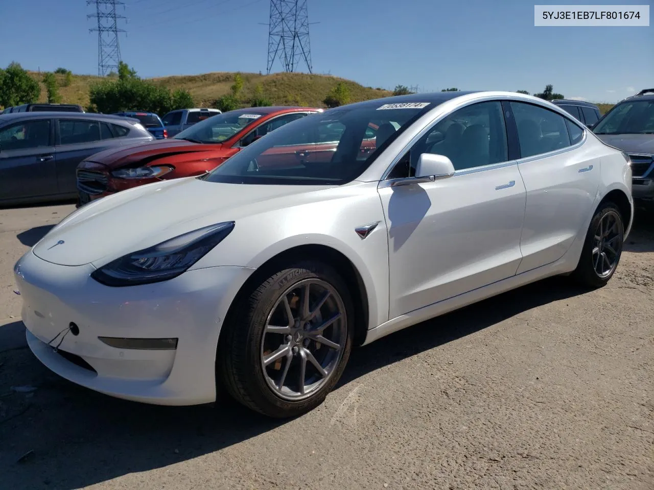 5YJ3E1EB7LF801674 2020 Tesla Model 3