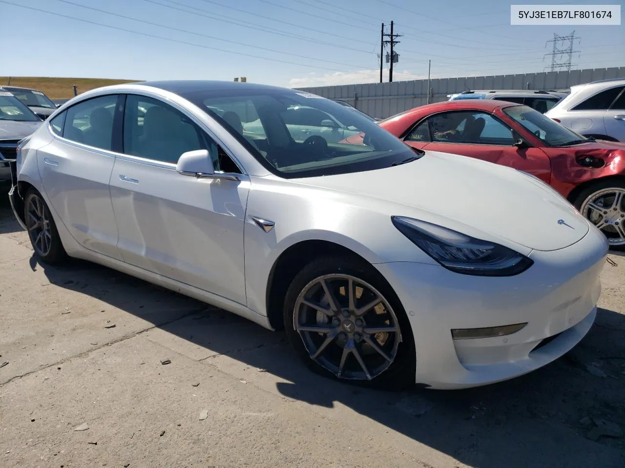 5YJ3E1EB7LF801674 2020 Tesla Model 3