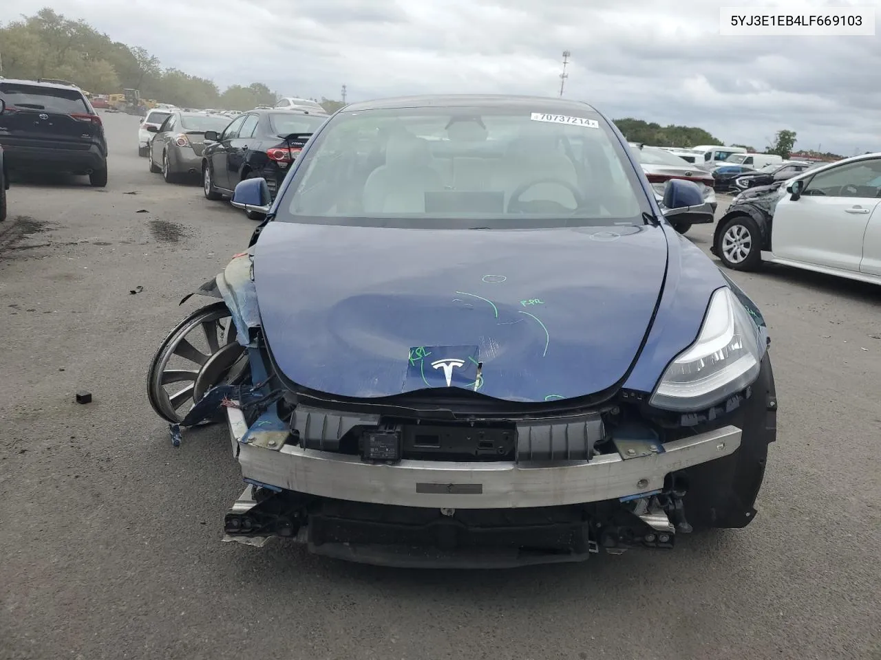 5YJ3E1EB4LF669103 2020 Tesla Model 3