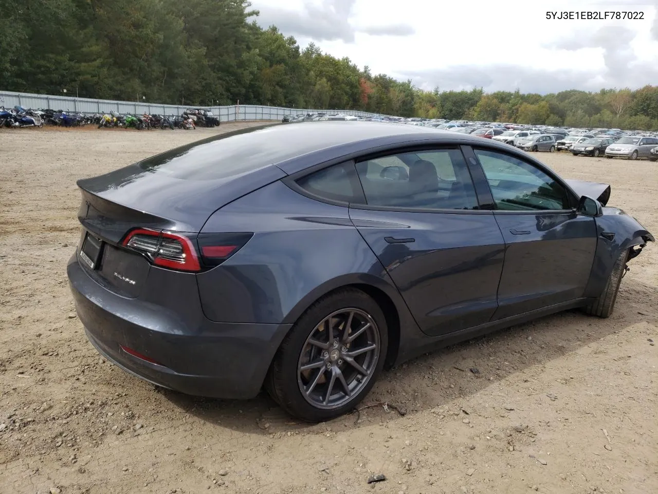 2020 Tesla Model 3 VIN: 5YJ3E1EB2LF787022 Lot: 70919964