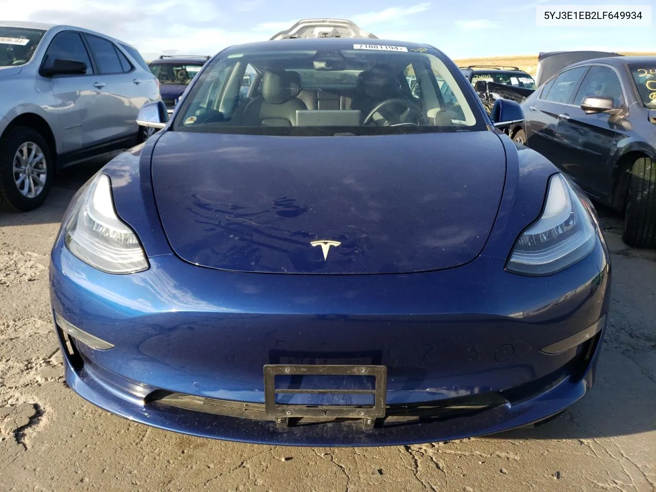 5YJ3E1EB2LF649934 2020 Tesla Model 3