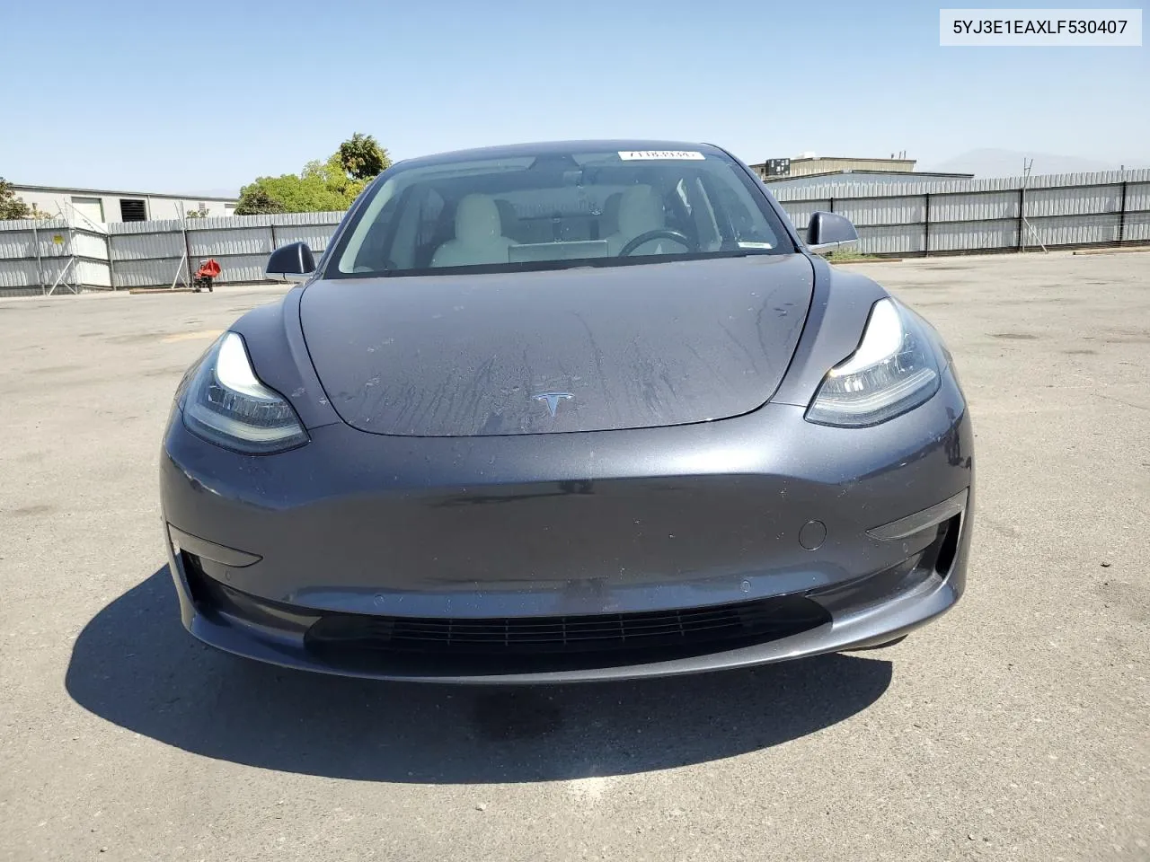 2020 Tesla Model 3 VIN: 5YJ3E1EAXLF530407 Lot: 71183934