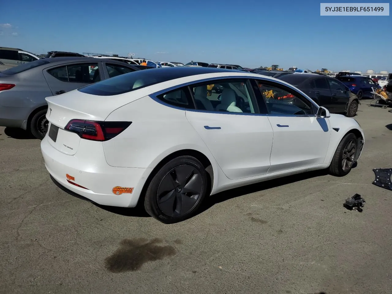 5YJ3E1EB9LF651499 2020 Tesla Model 3