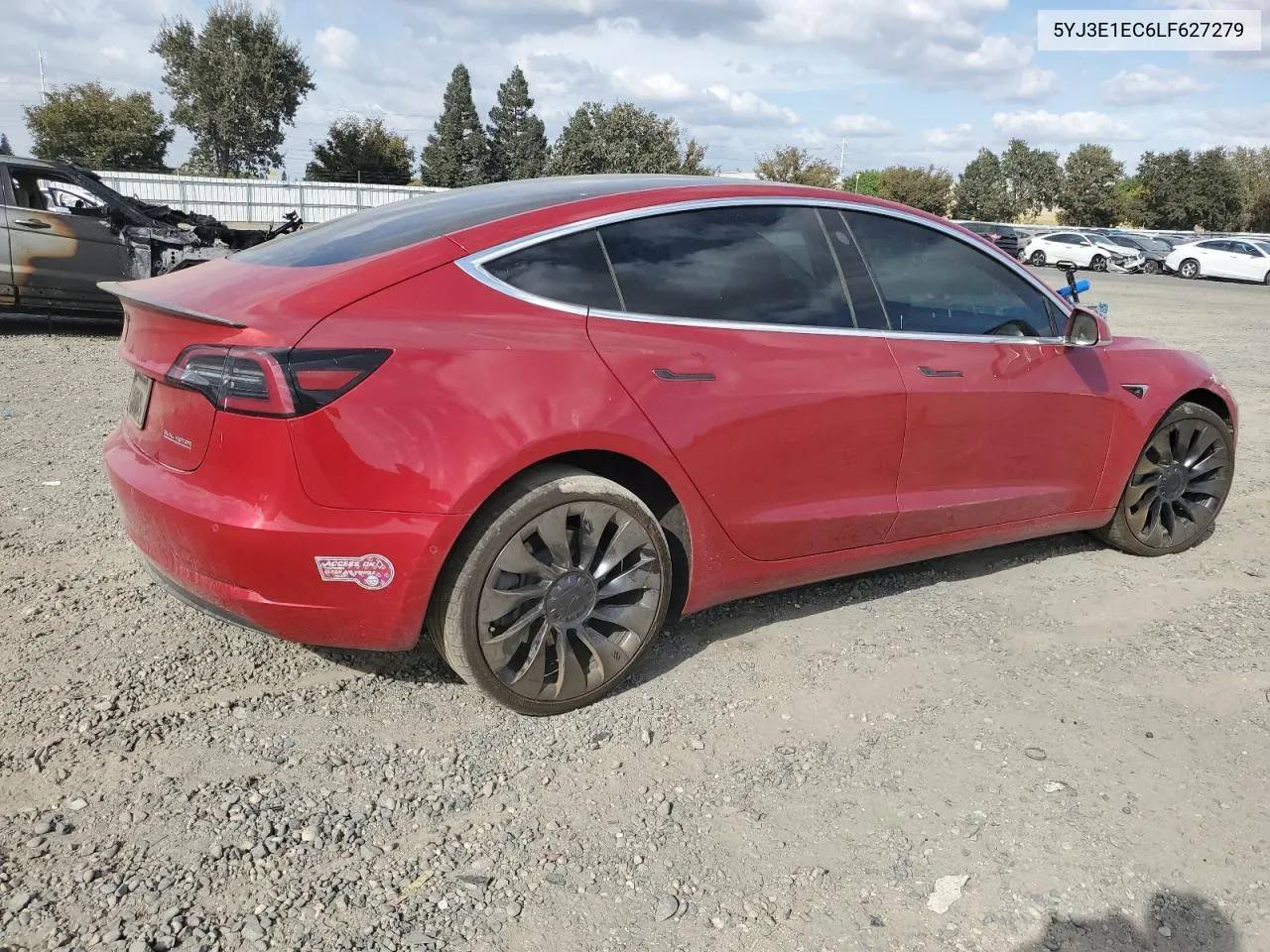 2020 Tesla Model 3 VIN: 5YJ3E1EC6LF627279 Lot: 71544984