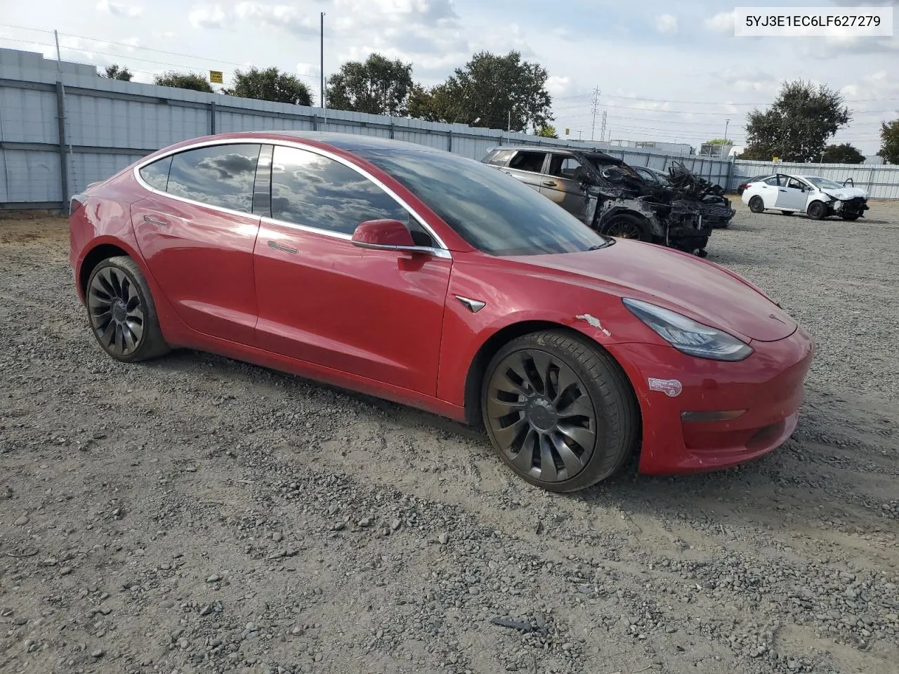 2020 Tesla Model 3 VIN: 5YJ3E1EC6LF627279 Lot: 71544984