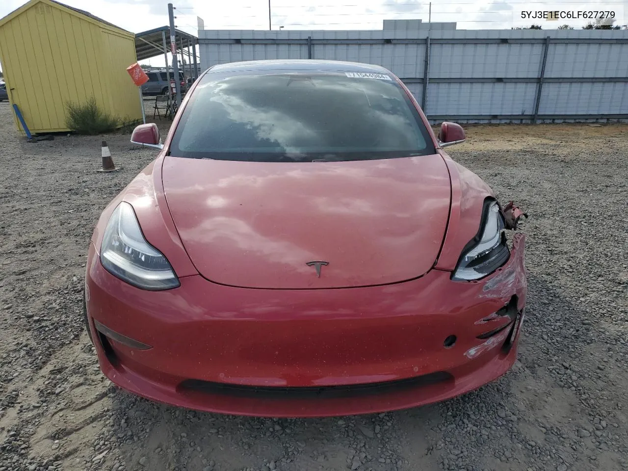 2020 Tesla Model 3 VIN: 5YJ3E1EC6LF627279 Lot: 71544984