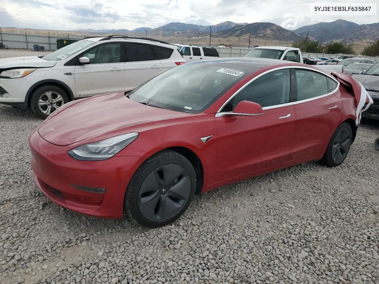 5YJ3E1EB3LF635847 2020 Tesla Model 3