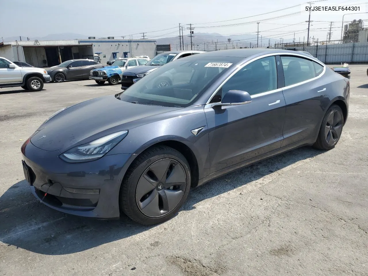 2020 Tesla Model 3 VIN: 5YJ3E1EA5LF644301 Lot: 71667874