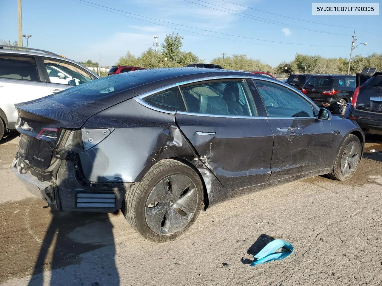 5YJ3E1EB7LF790305 2020 Tesla Model 3