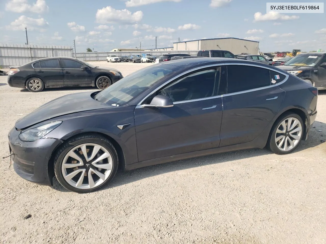 2020 Tesla Model 3 VIN: 5YJ3E1EB0LF619864 Lot: 71747874