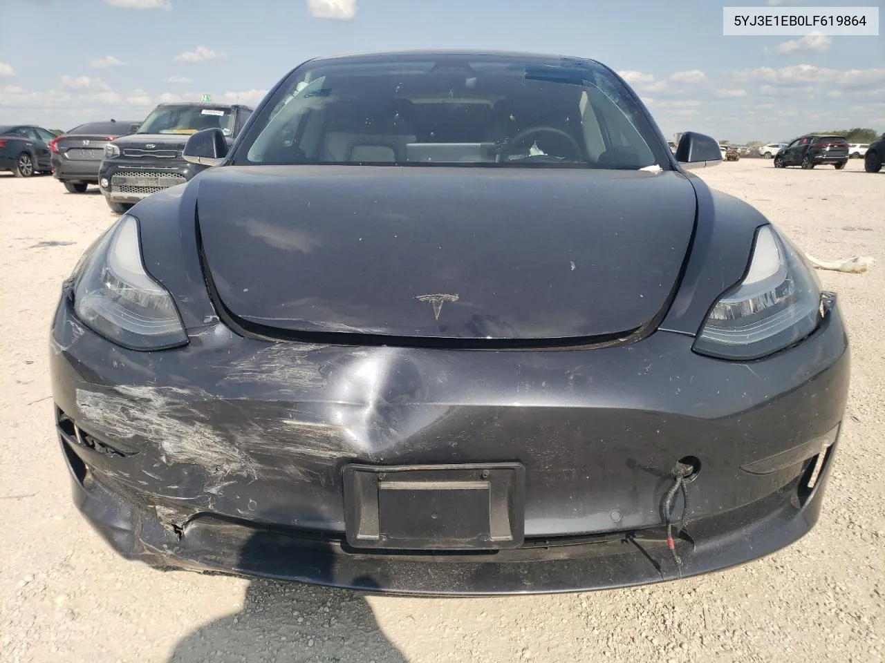 2020 Tesla Model 3 VIN: 5YJ3E1EB0LF619864 Lot: 71747874