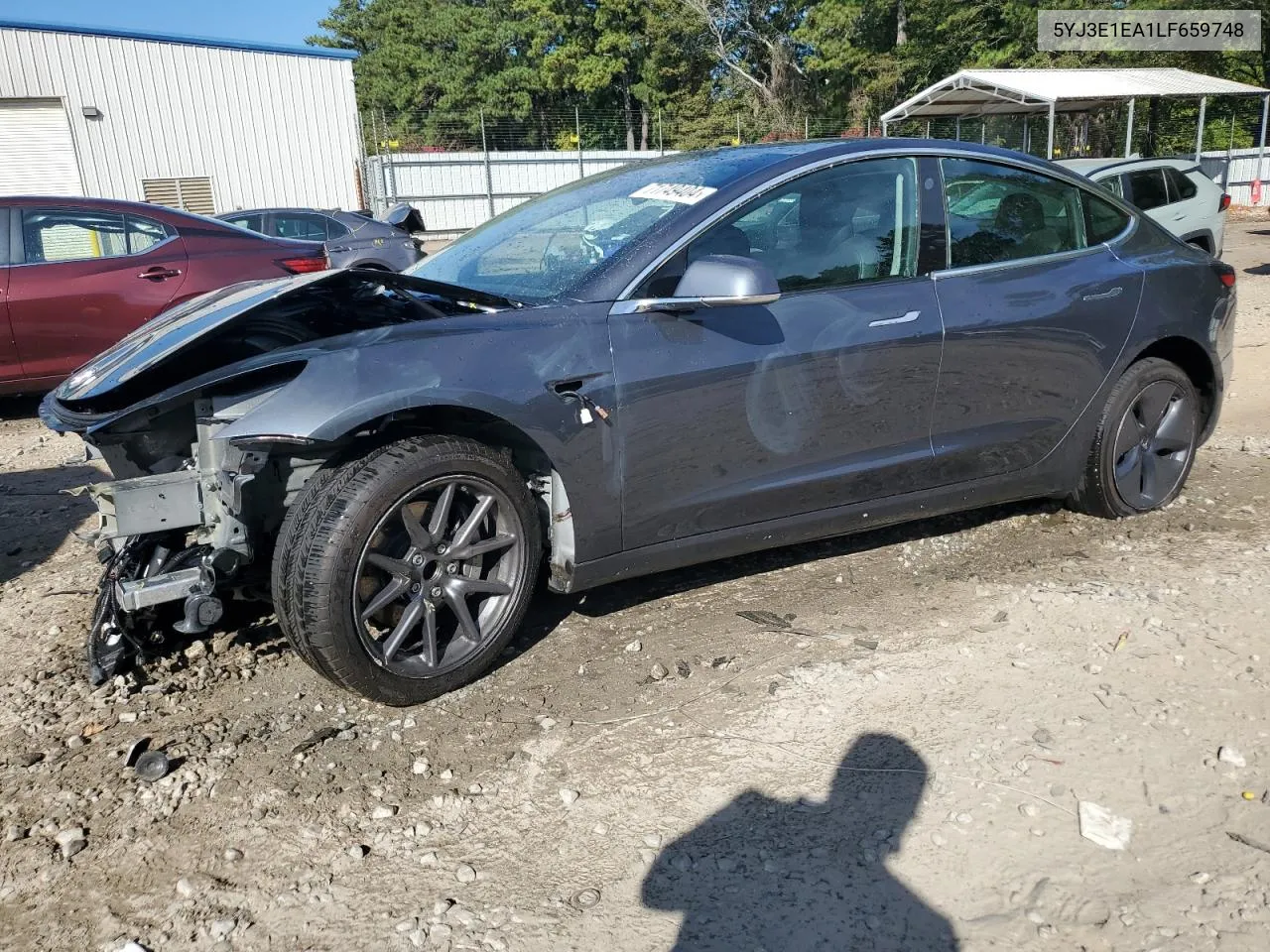 2020 Tesla Model 3 VIN: 5YJ3E1EA1LF659748 Lot: 71749404