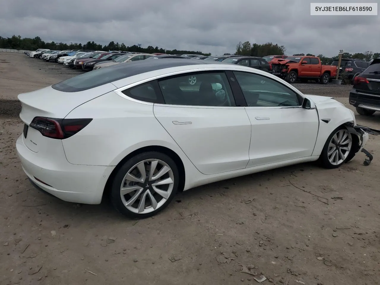 2020 Tesla Model 3 VIN: 5YJ3E1EB6LF618590 Lot: 71786584