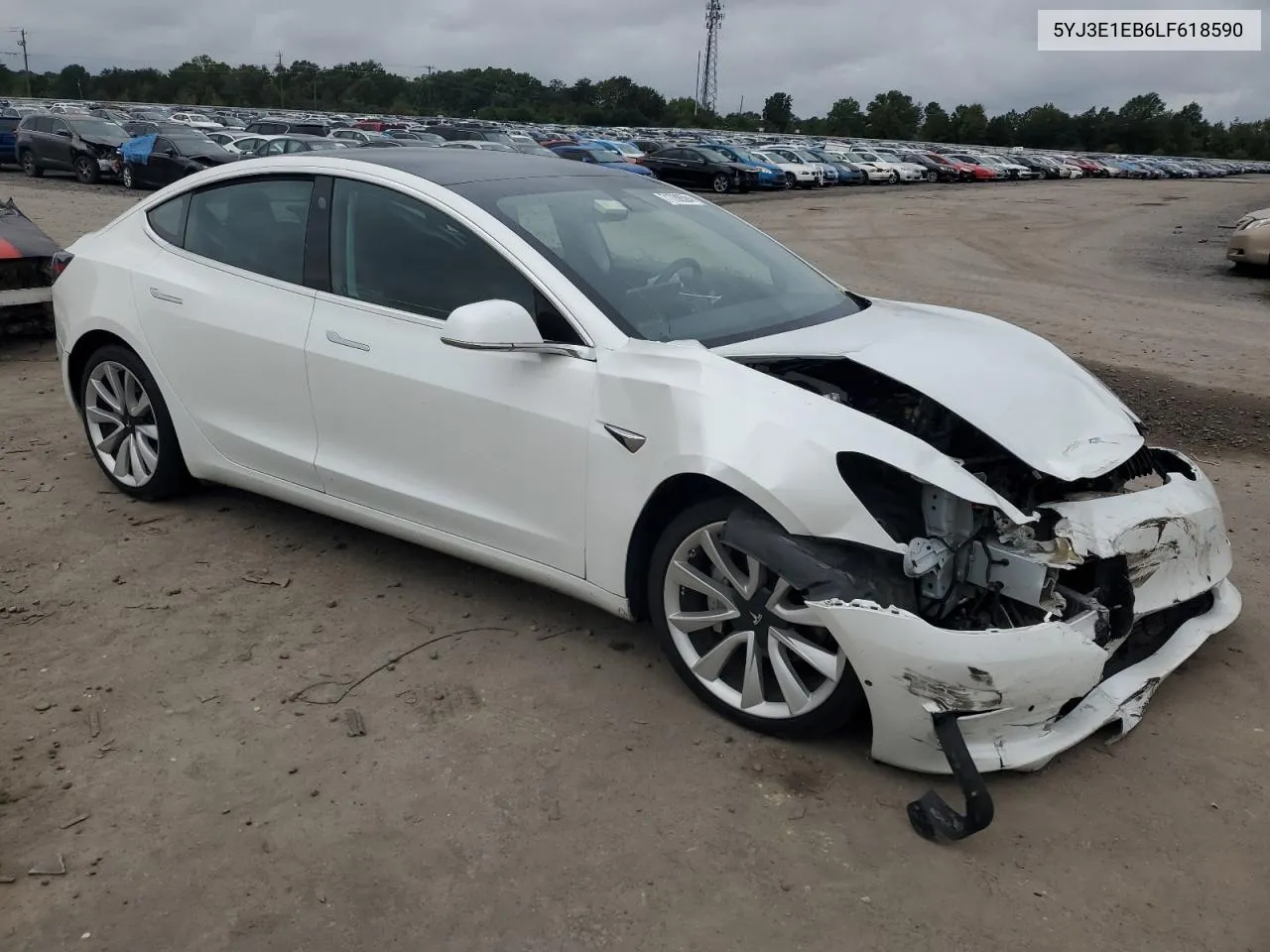 5YJ3E1EB6LF618590 2020 Tesla Model 3