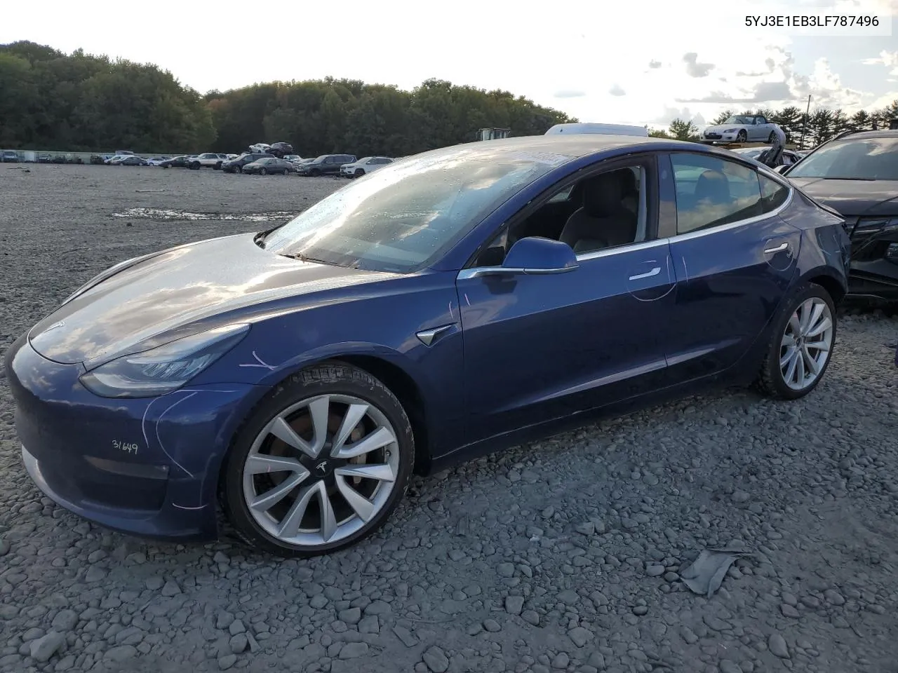 5YJ3E1EB3LF787496 2020 Tesla Model 3