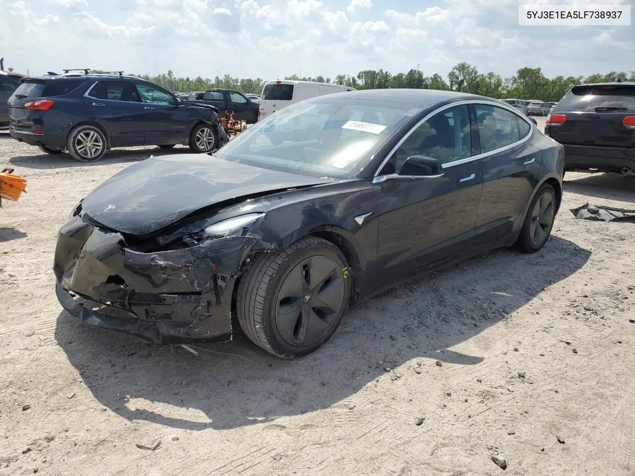 2020 Tesla Model 3 VIN: 5YJ3E1EA5LF738937 Lot: 71802784