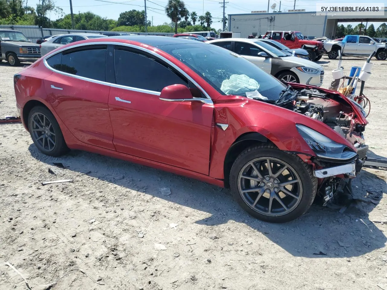 2020 Tesla Model 3 VIN: 5YJ3E1EB3LF664183 Lot: 71937274