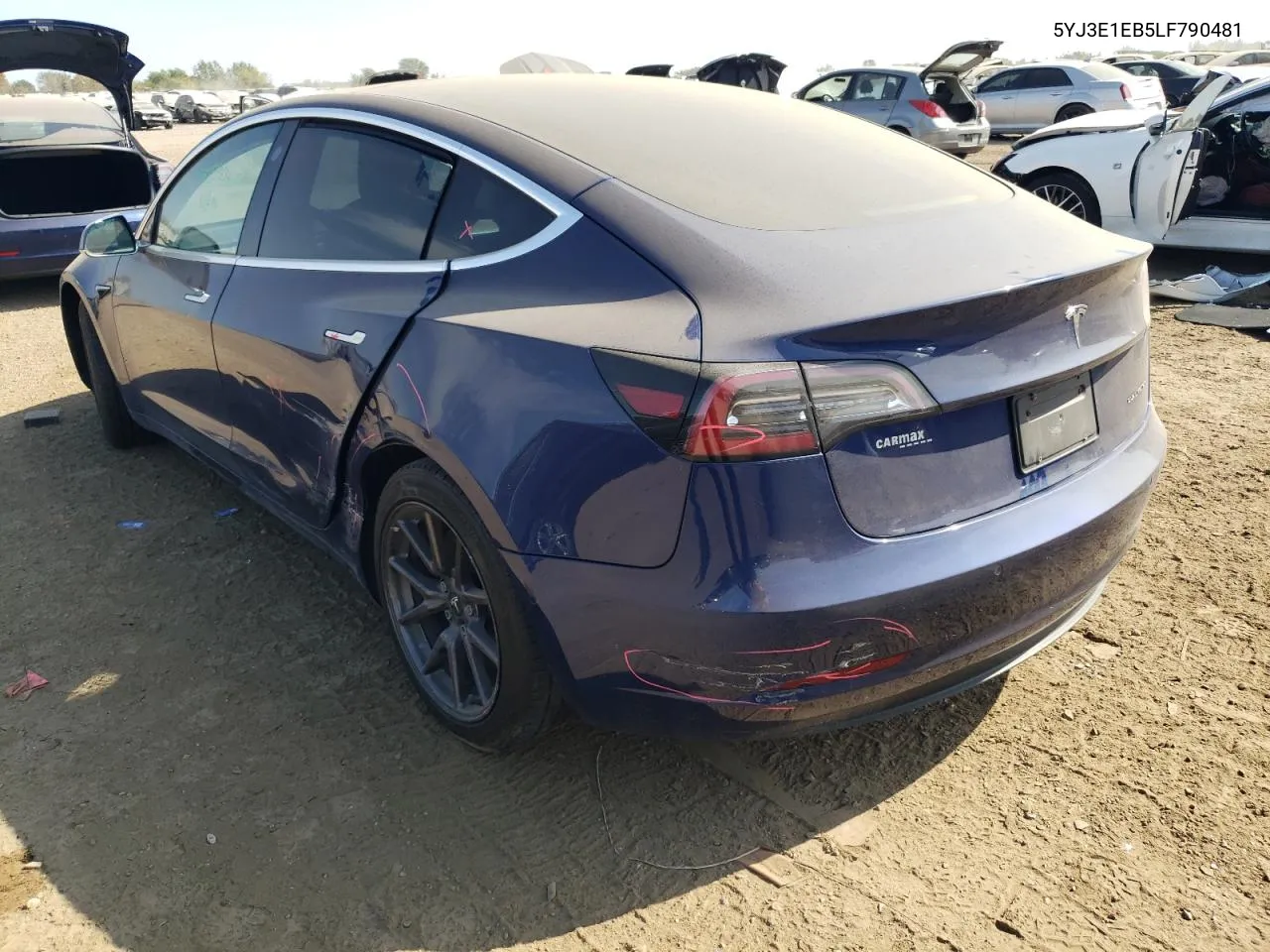 2020 Tesla Model 3 VIN: 5YJ3E1EB5LF790481 Lot: 71938324