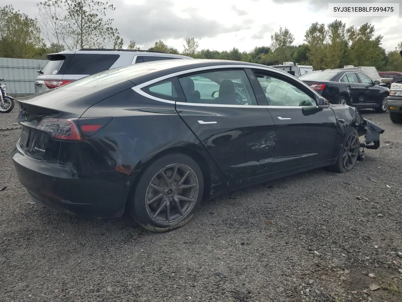 2020 Tesla Model 3 VIN: 5YJ3E1EB8LF599475 Lot: 71971294